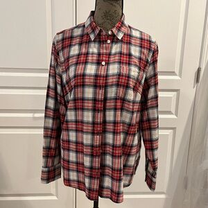 J. Crew Lightweight Flannel Plaid Shirt